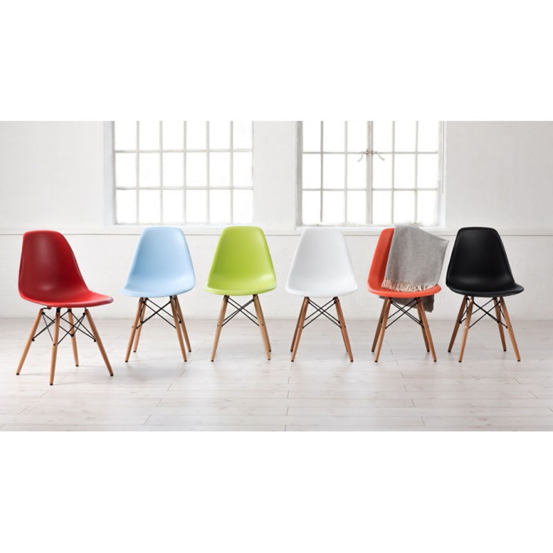 ORION91oficial® - Silla de Comedor, O91, Polipropileno Color Amarillo y Patas en (VARIOS COLORES) 46,5 x 48 x 82 cm, Hostelería-