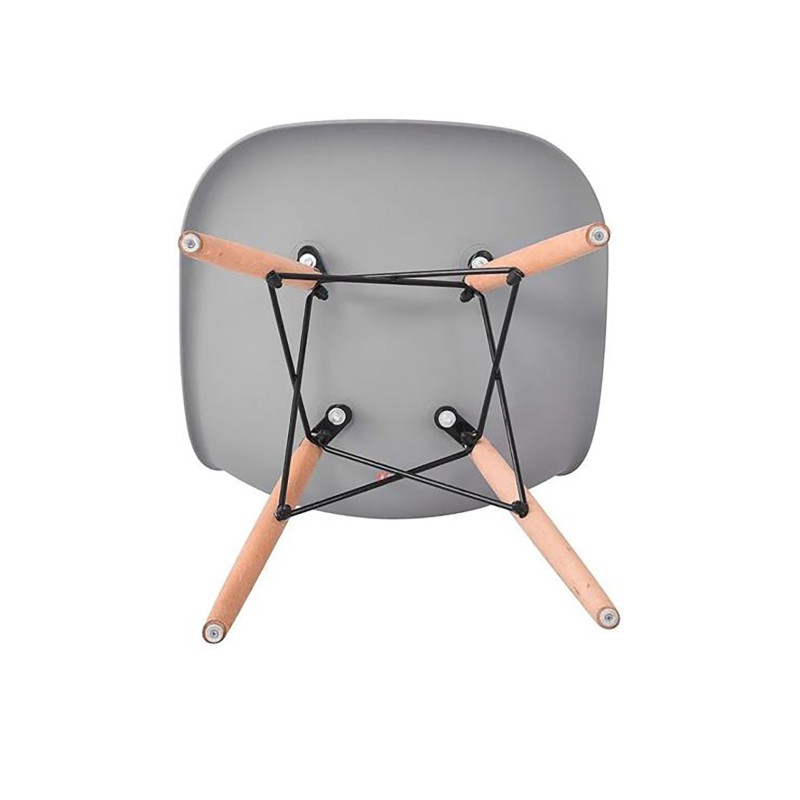 ORION91oficial® - Silla de Comedor, O91, Polipropileno Color Gris y Patas en (VARIOS COLORES) 46,5 x 48 x 82 cm, Hostelería-Bar-