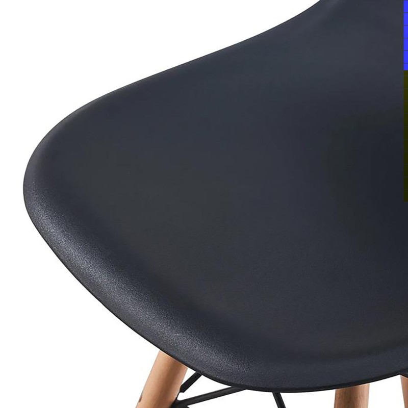 ORION91oficial® - Silla de Comedor, O91, Polipropileno Color Negroy Patas en (VARIOS COLORES) 46,5 x 48 x 82 cm, Hostelería-Bar-