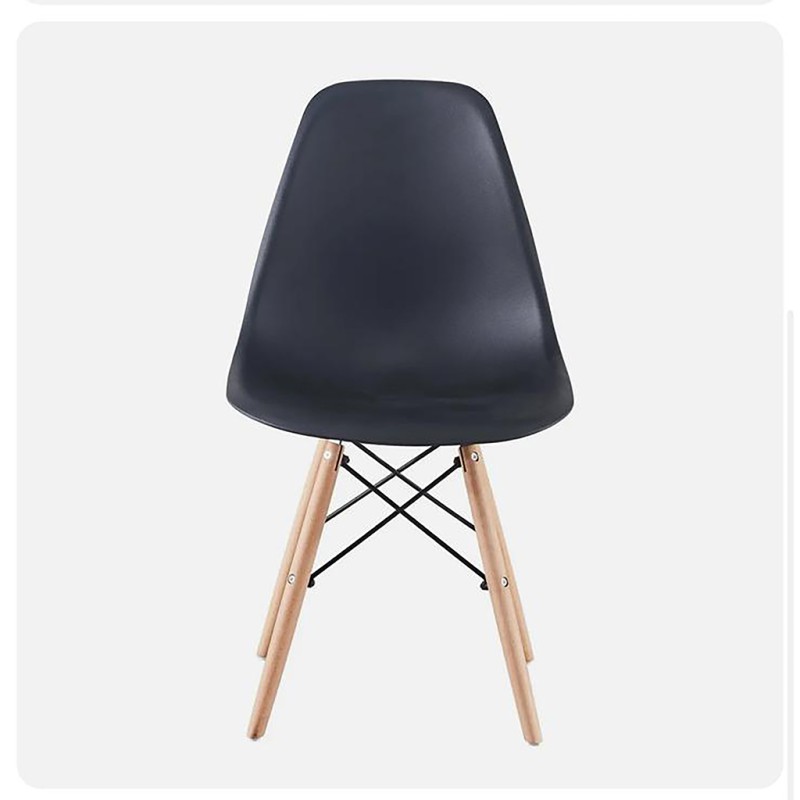 ORION91oficial® - Silla de Comedor, O91, Polipropileno Color Negroy Patas en (VARIOS COLORES) 46,5 x 48 x 82 cm, Hostelería-Bar-