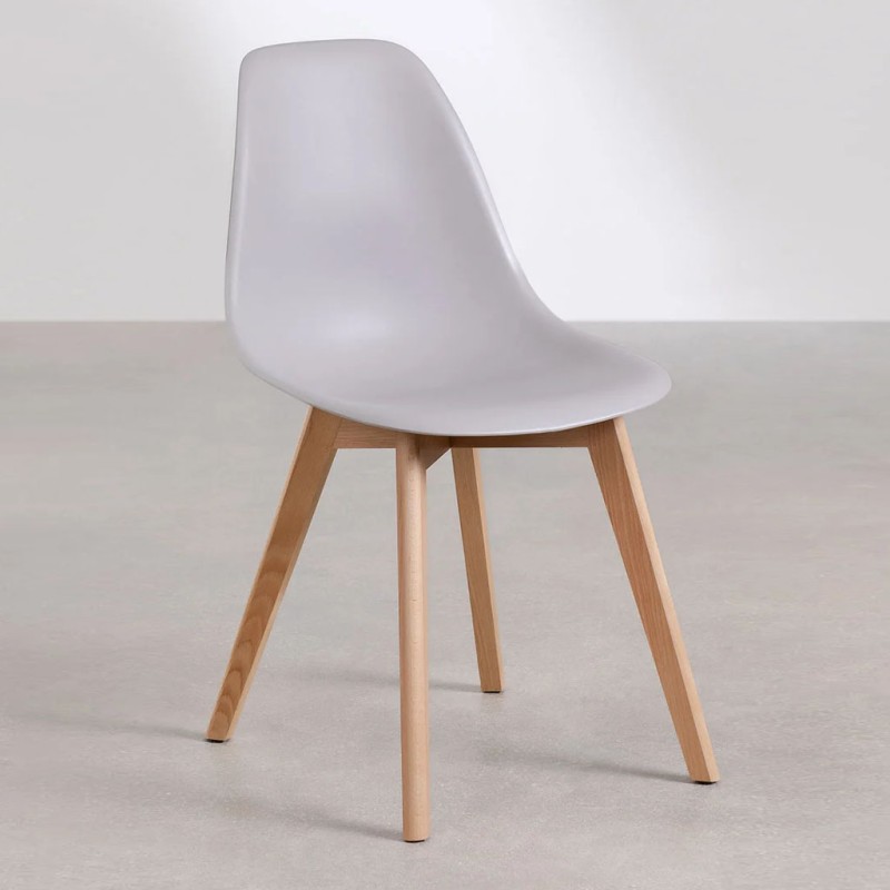 ORION91 Silla ARA Color (VARIOS COLORES) y Patas Haya 46x55x83 cm Comedor Oficina Salón Teletrabajo Cocina - SpazioLuzio