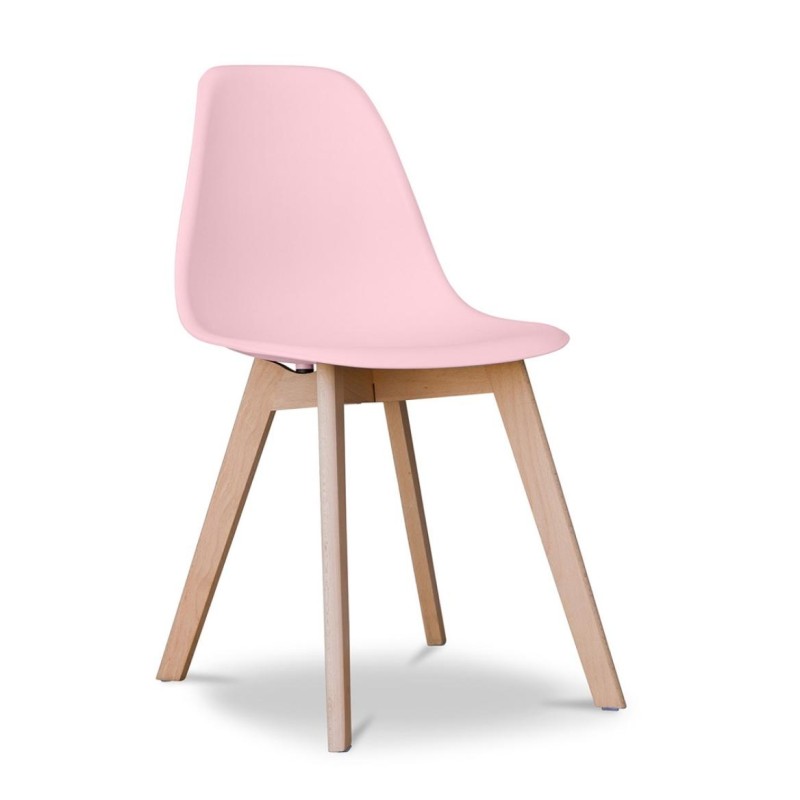 ORION91 Silla ARA Color (VARIOS COLORES) y Patas Haya 46x55x83 cm Comedor Oficina Salón Teletrabajo Cocina - SpazioLuzio