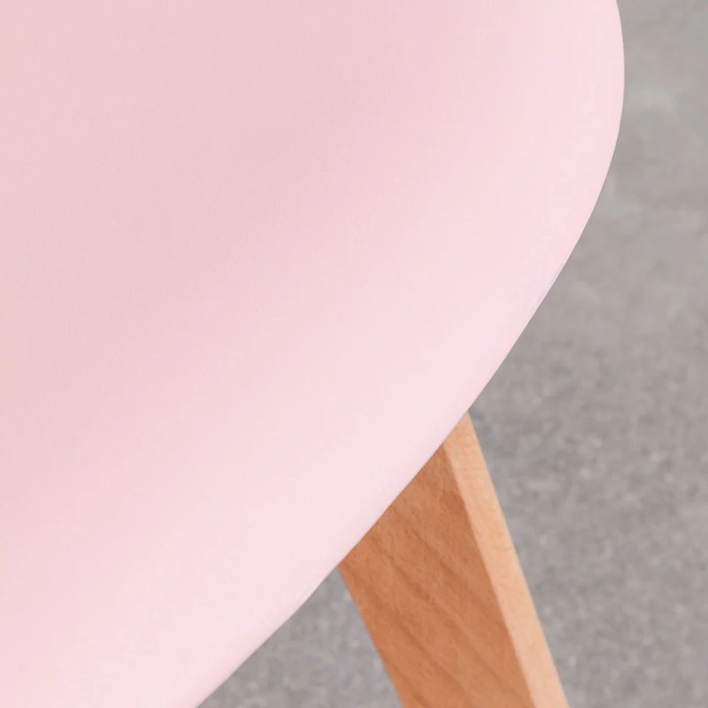 ORION91 Silla ARA Color (VARIOS COLORES) y Patas Haya 46x55x83 cm Comedor Oficina Salón Teletrabajo Cocina - SpazioLuzio