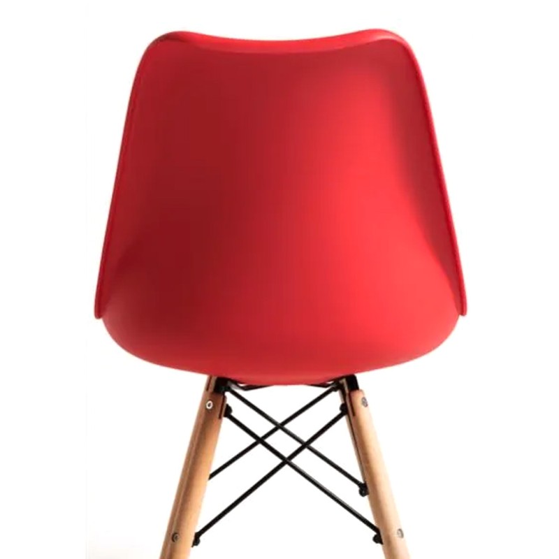 ORION91 Silla ATRIA Color (VARIOS COLORES) Acolchado Piel Sintética y Patas Haya 49x84x52,5cm Comedor Oficina Salón Teletrabajo 