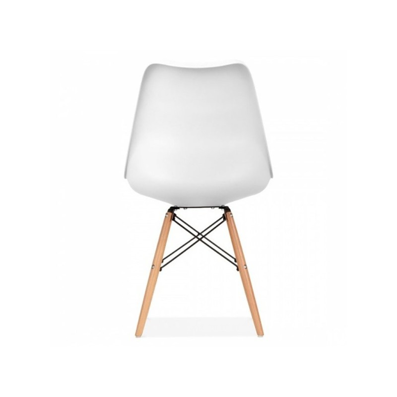 ORION91 Silla ATRIA Color (VARIOS COLORES) Acolchado Piel Sintética y Patas Haya 49x84x52,5cm Comedor Oficina Salón Teletrabajo 