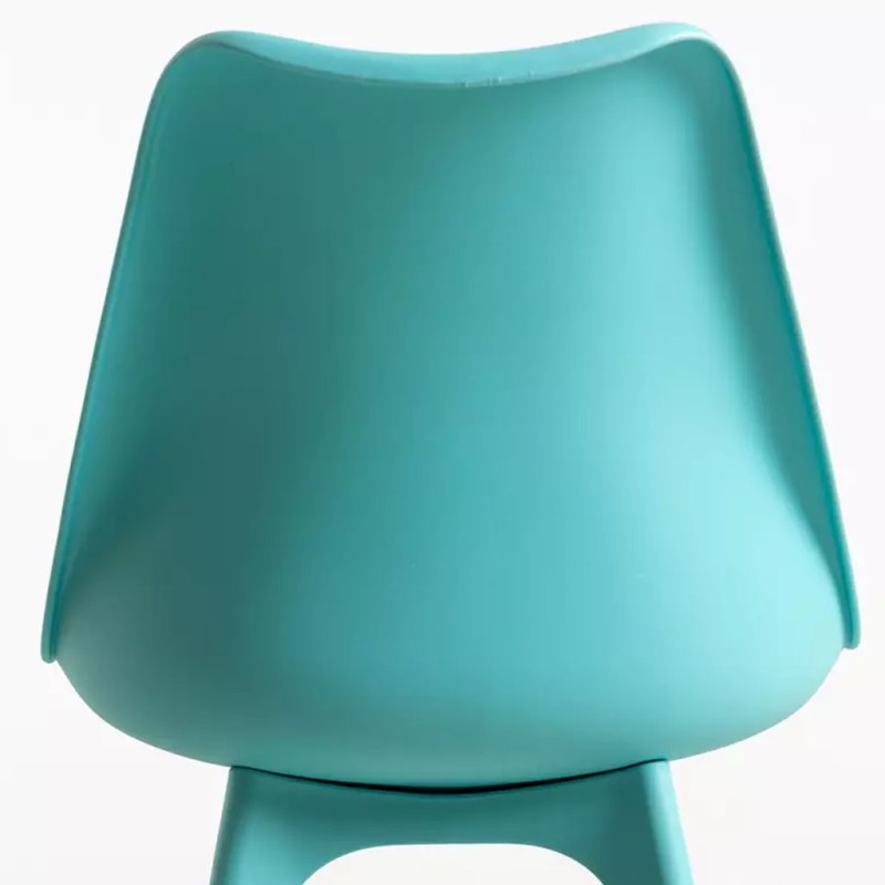 ORION91 Silla BOREAL Asiento Acolchado Piel Sintética y Patas Color (VARIOS COLORES) 48x43x82cm Comedor Oficina Salón Teletrabaj