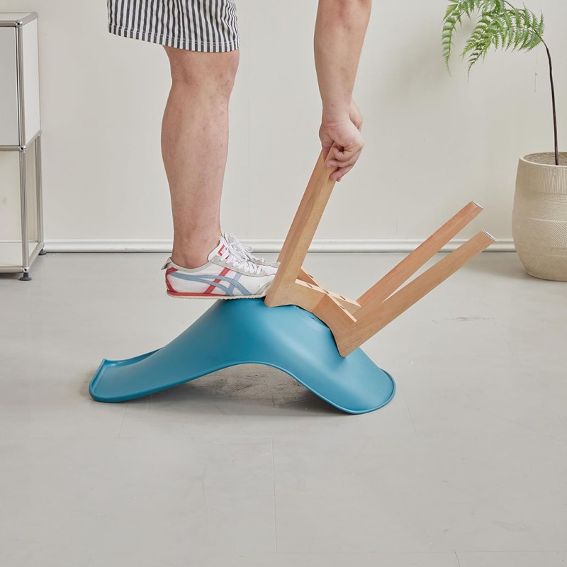 ORION91 Silla LYRA Cojín Acolchado de Lino, Sillas para Cocina, Oficina, Sala de Estar – Color (VARIOS COLORES) 40 x 49 x 82 cm 