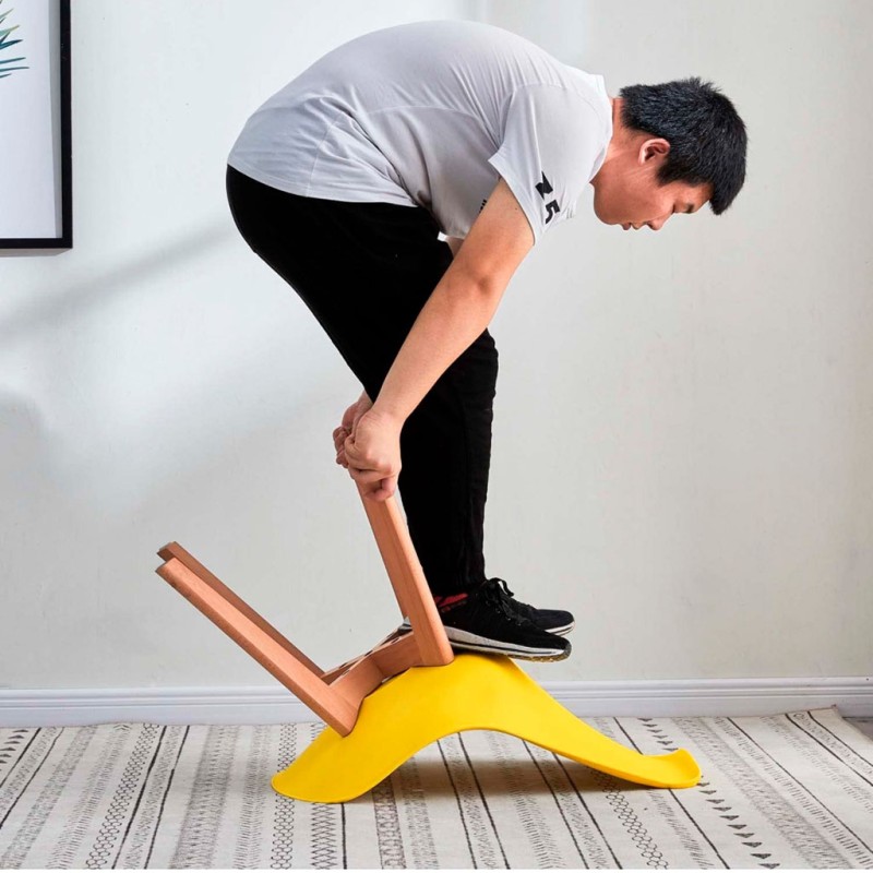 ORION91 Silla SIRIO Color (VARIOS COLORES) Asiento Acolchado Piel Sintética y Patas Haya 54x81x48cm Comedor Oficina Salón Teletr