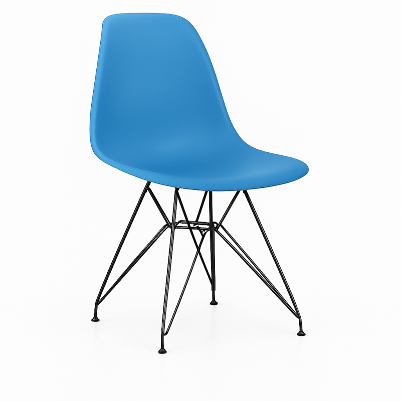 ORION91 Silla STELLA Estructura Cromada Asiento Polipropileno Color (VARIOS COLORES)– 48 x 41 x 82 cm Comedor Oficina Salón Tele