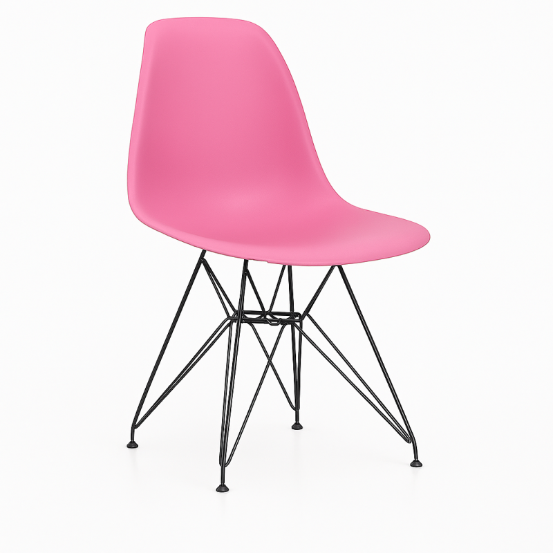 ORION91 Silla STELLA Estructura Cromada Asiento Polipropileno Color (VARIOS COLORES)– 48 x 41 x 82 cm Comedor Oficina Salón Tele