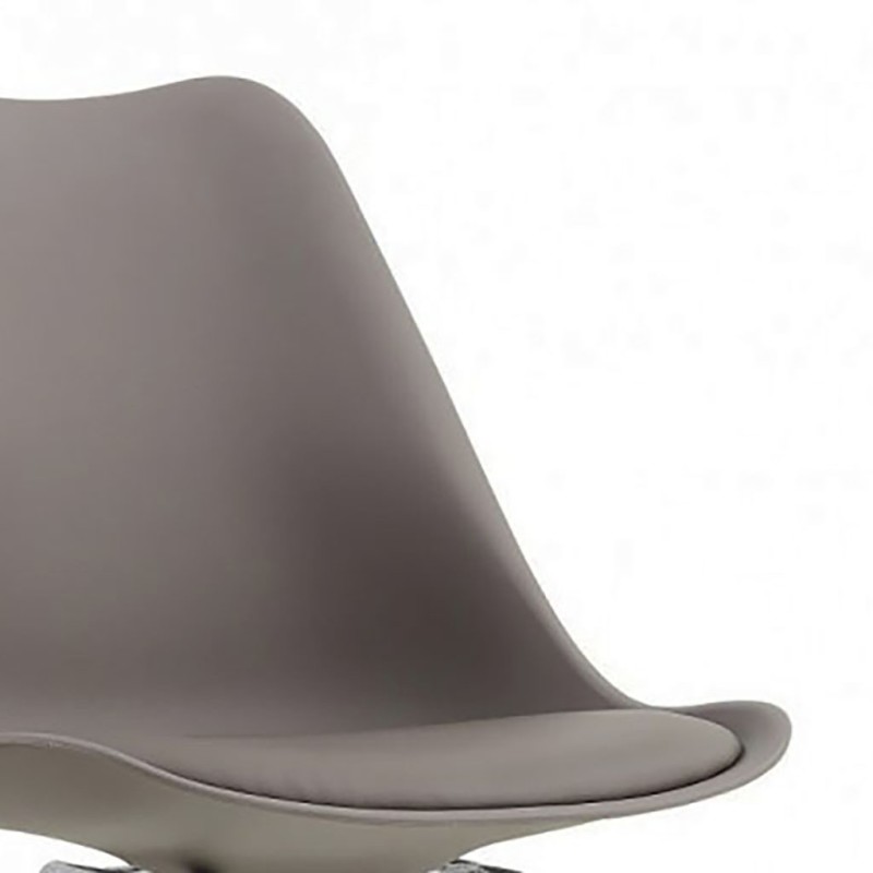 ORION91 Silla VEGA Estructura Cromada Asiento Acolchado Piel Sintética Color (VARIOS COLORES) – 48 x 41 x 82 cm Comedor Oficina 