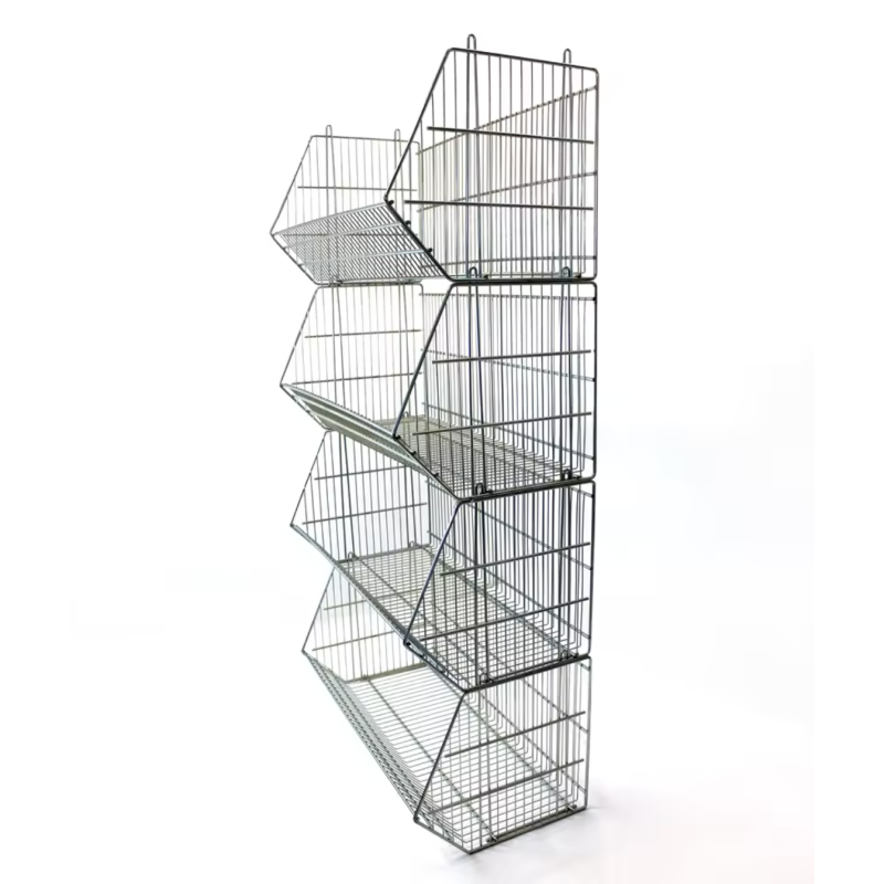 Cestones Alta Calidad Acero Almacenaje Apilables Picking Galvanizado Cestas Gavetas Metálicas 94cm x 45cm x 48cm
